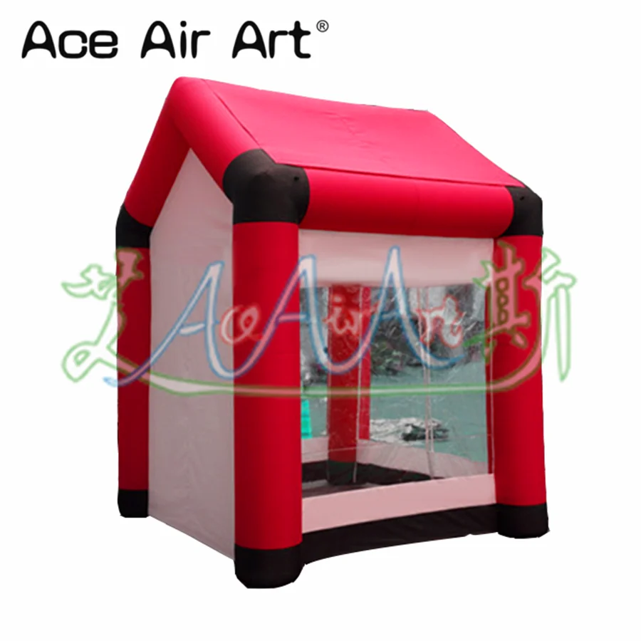 New Design 2.5x2.5m House Tent Inflatable Disinfection Tent Blow Up Isolation Channel with Internal Blower for Sterilization