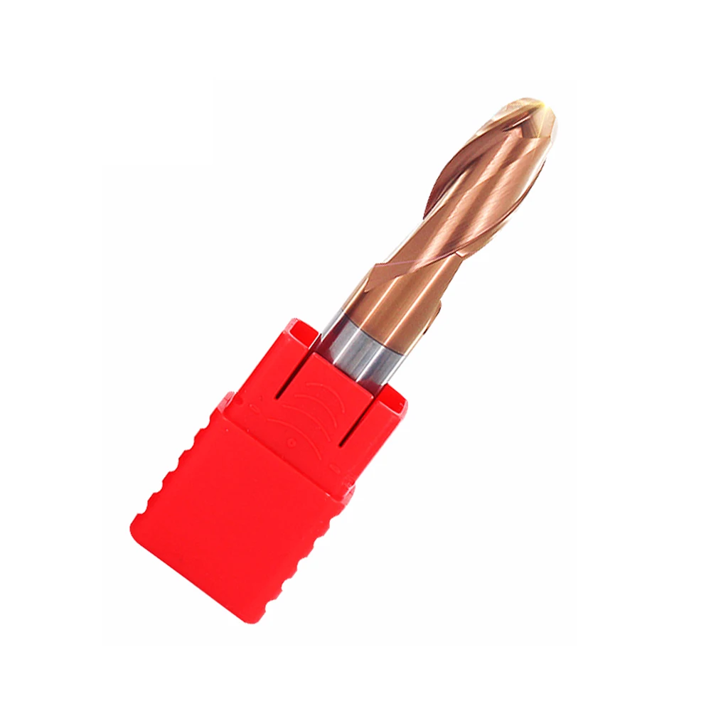 R2mm 2 flutes HRC55 Ball Nose End Mill Tungsten high quality Carbide Cutting tool CNC milling cutter Router Bit Milling Tool