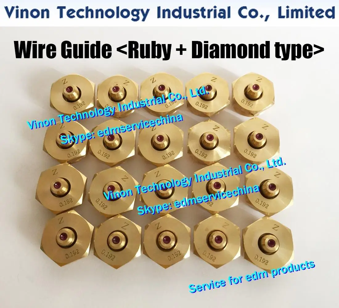 EDM Parts Molybdenum Ruby Guide Ø0.192mm (Ruby+Diamond type) used for Medium Speed Wire Cutting Machines