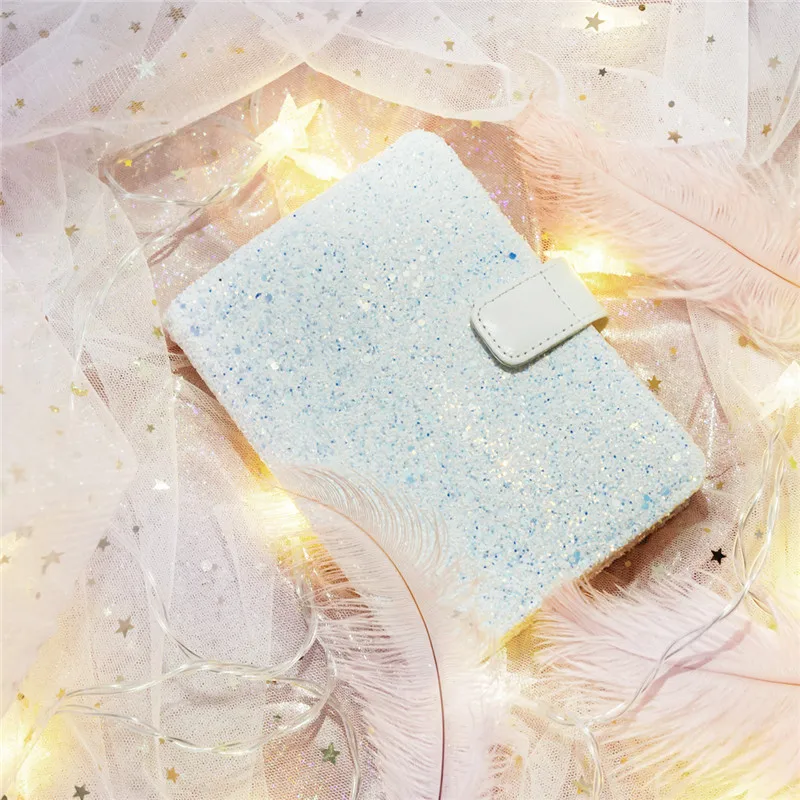 كينبور دفتر يدوي إبداعي جدول تعبئة ذاتي الكفاءة هذه الخطة A6 قوس قزح قطعة ماسية الملمس دفتر يوميات