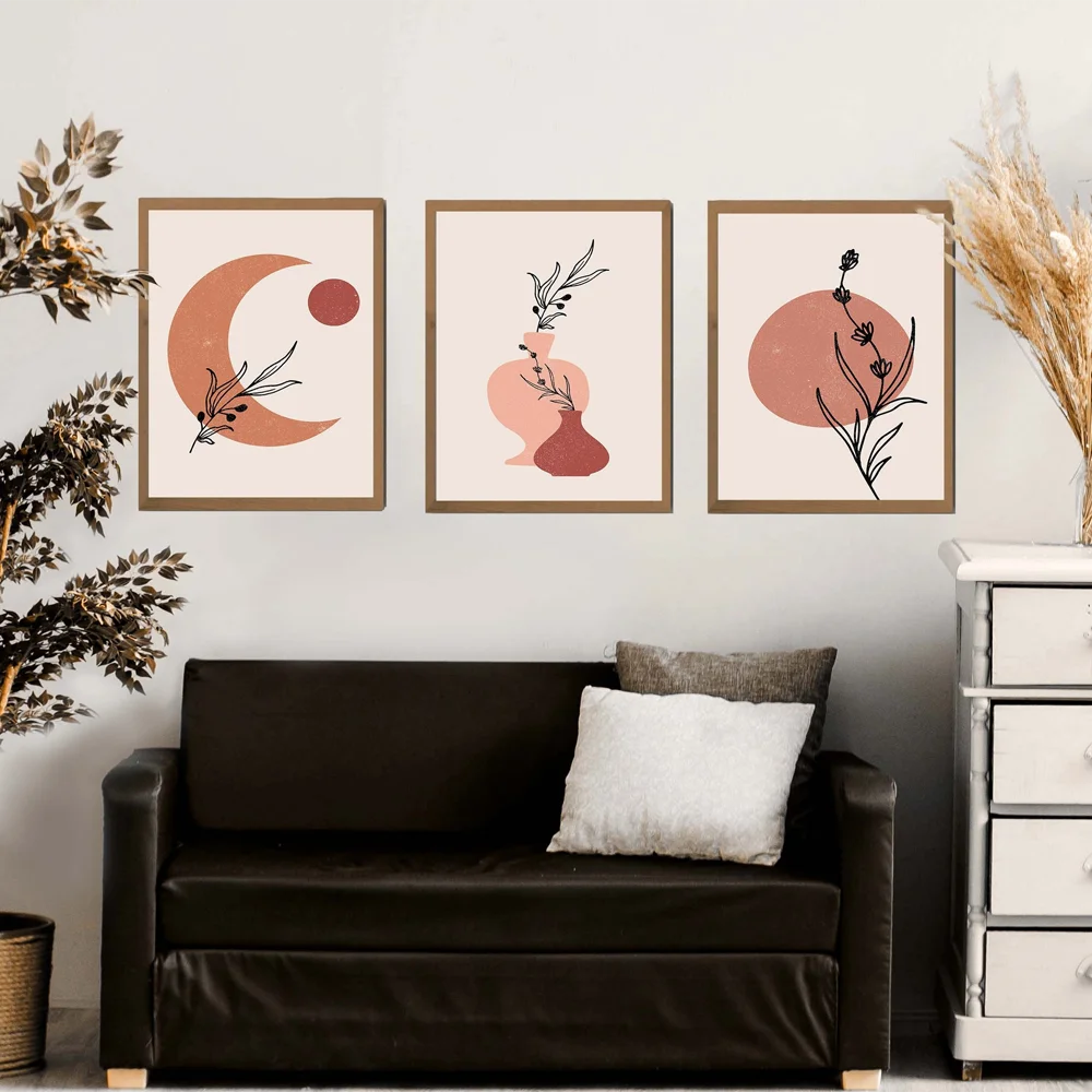 Nordic Boho Style Sun Canvas Painting Bedroom Home Decor Desert Art Prints Abstract Landscape Gallery