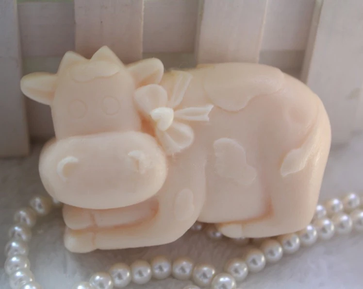 

PRZY Mold Silicone Handmade Soap Molds 2D Animal Milk Cow Gypsum Baking Chocolate Candle Candy Mold Cake Clay Resin Moulds