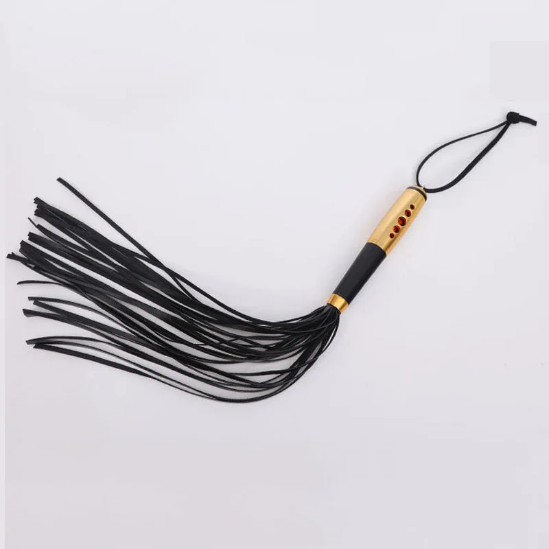 

45CM Spanking PU Leather Bondage Whip With Sword Handle Lash Fetish Flogger Horse Adult BDSM Slave Sex Toys For Couples Women