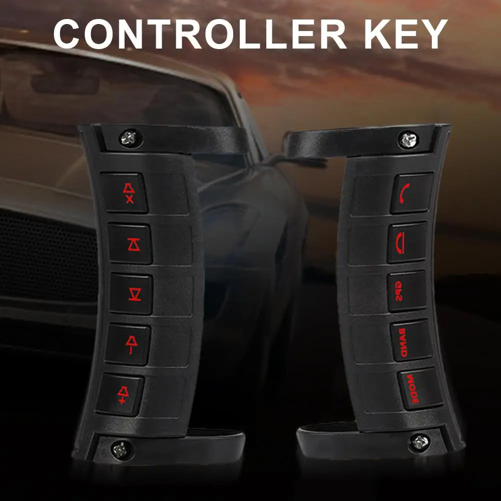 

Button Remote Control Luminous Edition Universal Square Control Steering Wheel Controller Wireless Stereo DVD GPS Navigation