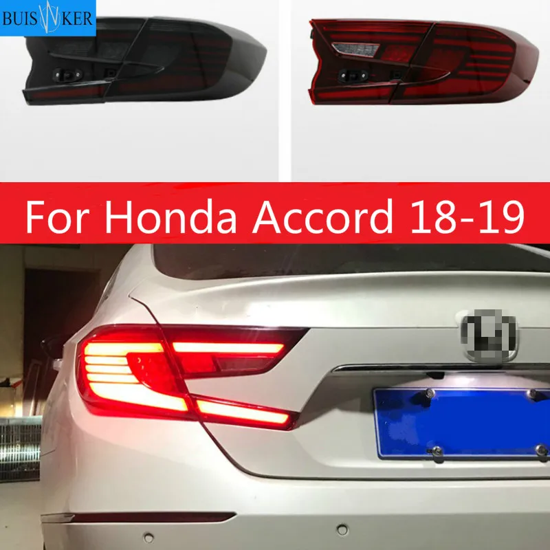 

New LED Taillights Assembly For Honda Accord 18-19 ALL LED Rear Lamp Brake Reverse Light Rear Back Up Lamp DRL Car Tail lights