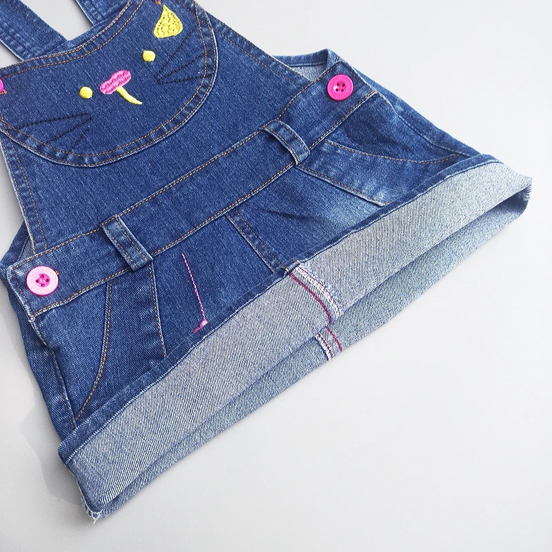 IENENS Summer Sundress Baby Girls Suspender Girls Dress Overalls 1 2 3 Years Kids Straps Denim Dress Children Clothing Clothing