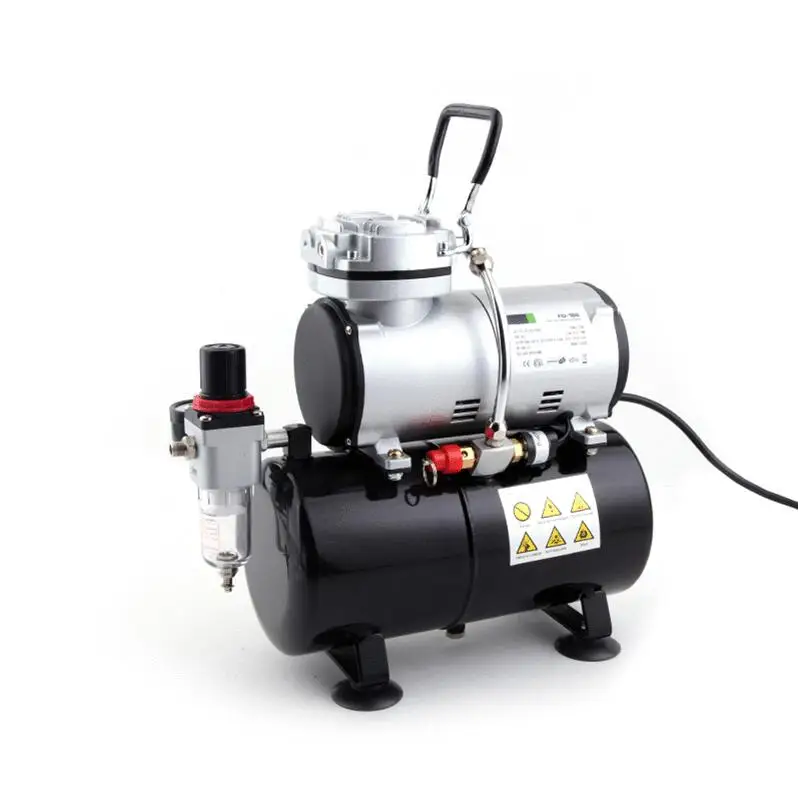 

Professional 1/6 HP Piston Airbrush Spray Gun 220-240V Tattoo Manicure Spraying Air Compressor with Tank