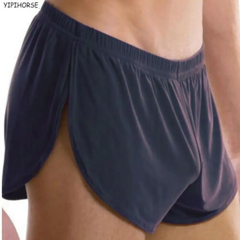 Nice comfortable Sexy men underwear boxer shorts ice silk Lounge Men Trunks Home Sleepwear Underpants Gay Underwear panties