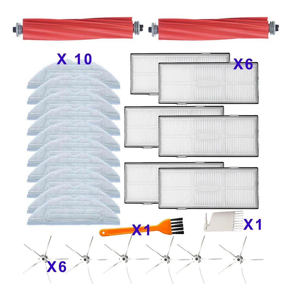 

Replacements Hepa filter Side brush mop cloths for Xiaomi Roborock T7S T7plus T7Splus S7 Accessories Mopping Cloth Spare Parts