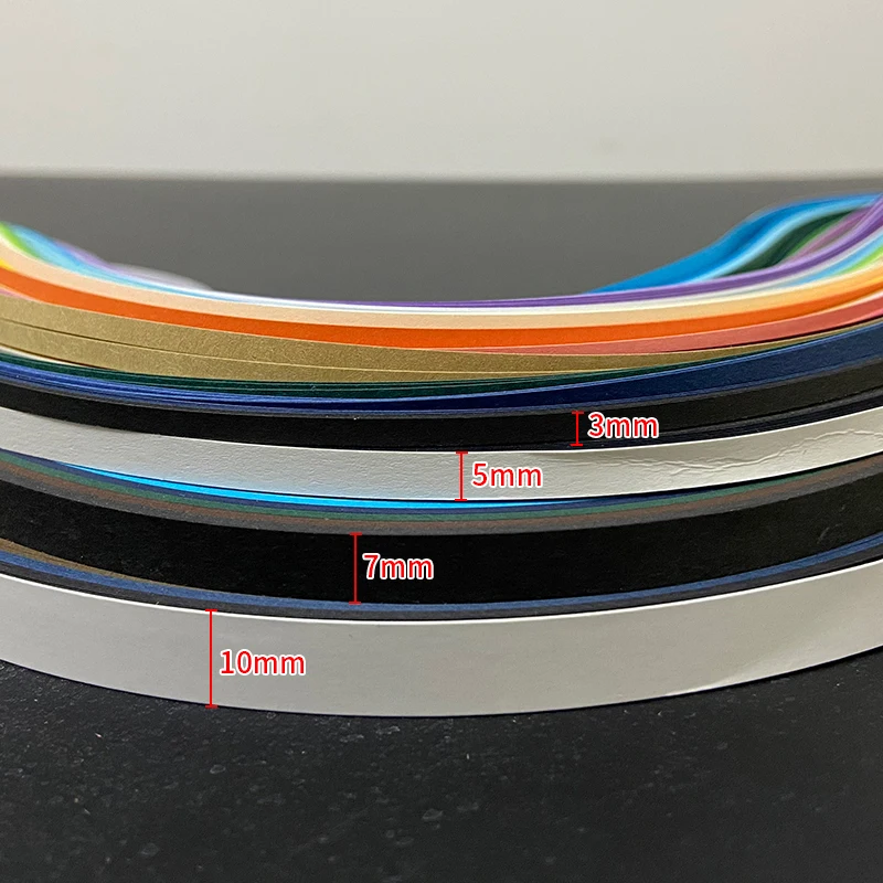 NUBECOM Colorful Quilling Paper, 260 Stripes, 26 Colors, 39cm, DIY Hand Craft Tool, Origami Paper, 3mm, 5mm, 7mm, 10mm Width