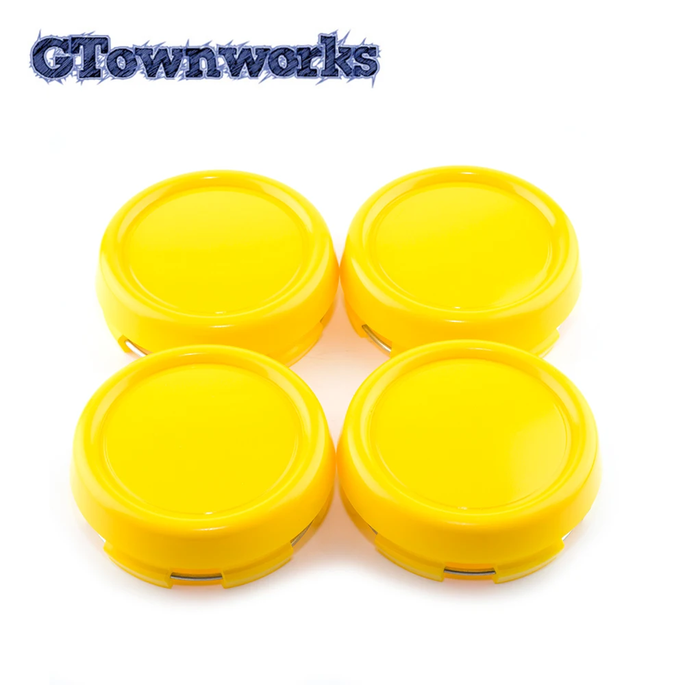 

4pcs Universal Center Caps 79mm 73mm Rim Wheel Caps Dustproof Yellow ABS Plastic Car Accessories Fit For W210-E240 E320 E200