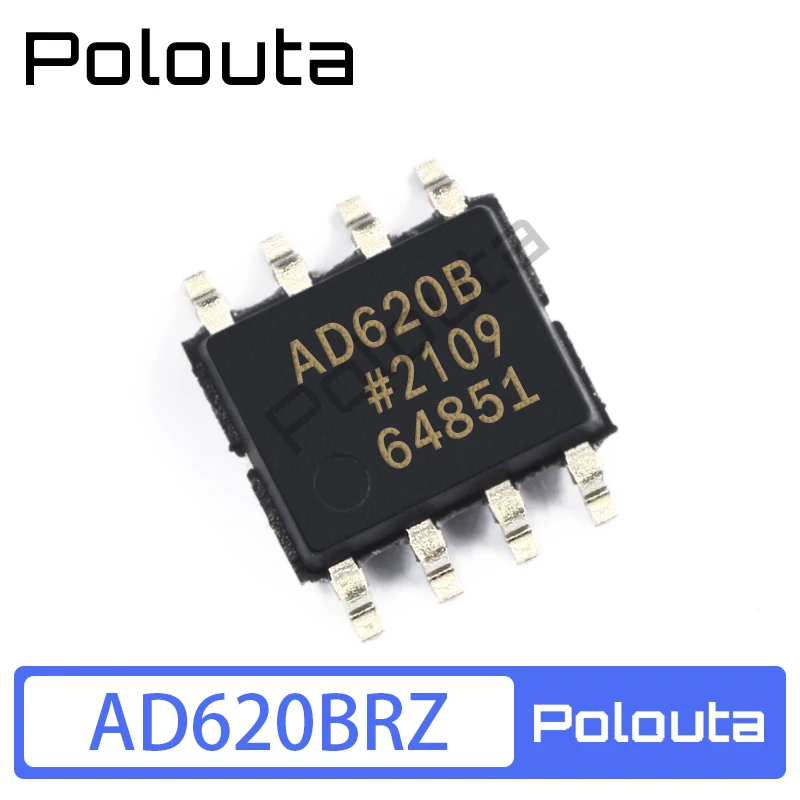 Polouta AD620BRZ AD620ARZ AD620A AD620B SOP8 Amplifier Daya Rendah IC Komponen Elektronik Sirkuit Terpadu Arduino Nano