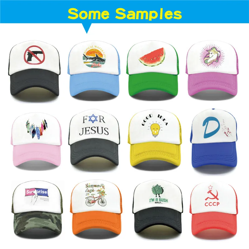 CLIMATE DIY Cap With Photo It is Me Who Am I Cap 1 Piece Custom Cap DIY LOGO Trucker Cap Polyester Mesh Print Your Logo Cap