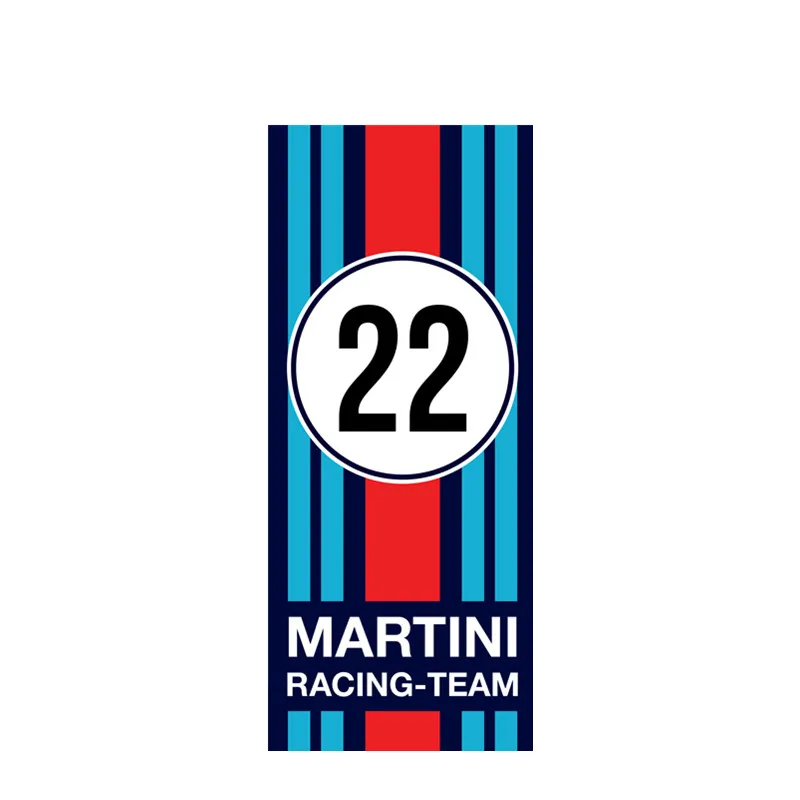 Creative Martini Racing Stripe Ral Car Sticker Accessories Vinyl PVC 15cm*6cm Motorcycle Car Styling Decal
