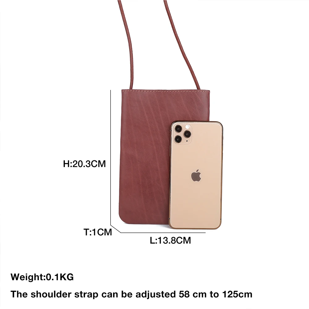 JOYIR Genuine Leather Small Crossbody Bags Women Fashion Phone Bag Shoulder Messenger Bag for Girls Mobile Phone Pouch New