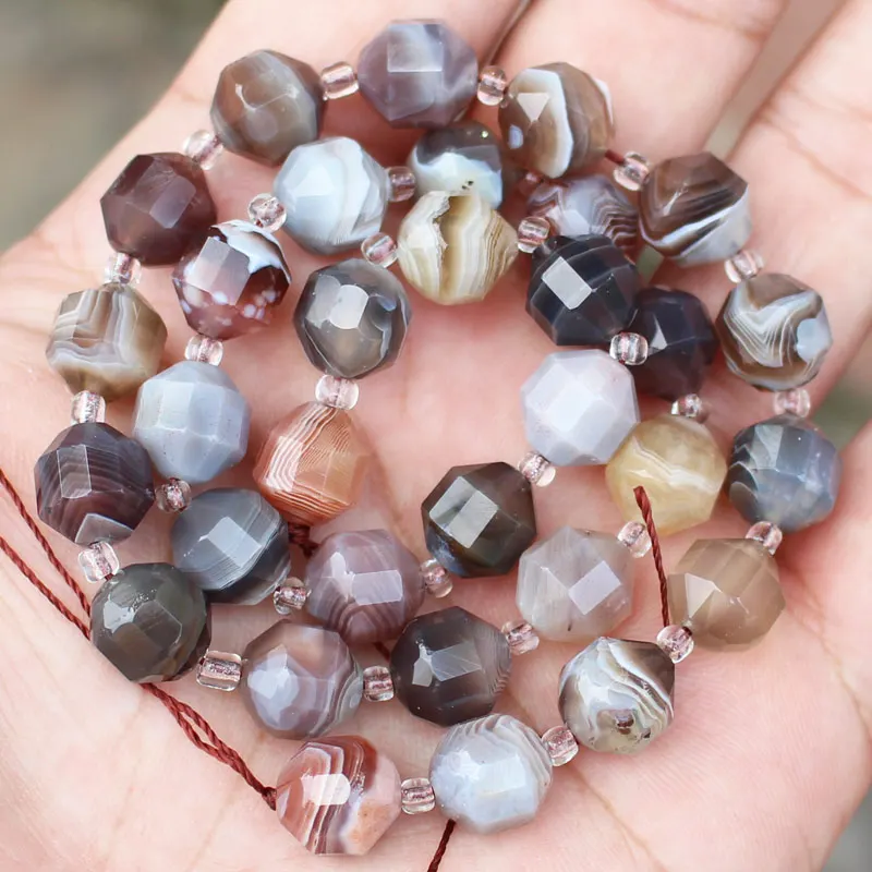 10mm natural stone faceted satellite shape garnet citrine tigher\'s eye kunzite moonstone aquamari crystal loose beads 7.5\