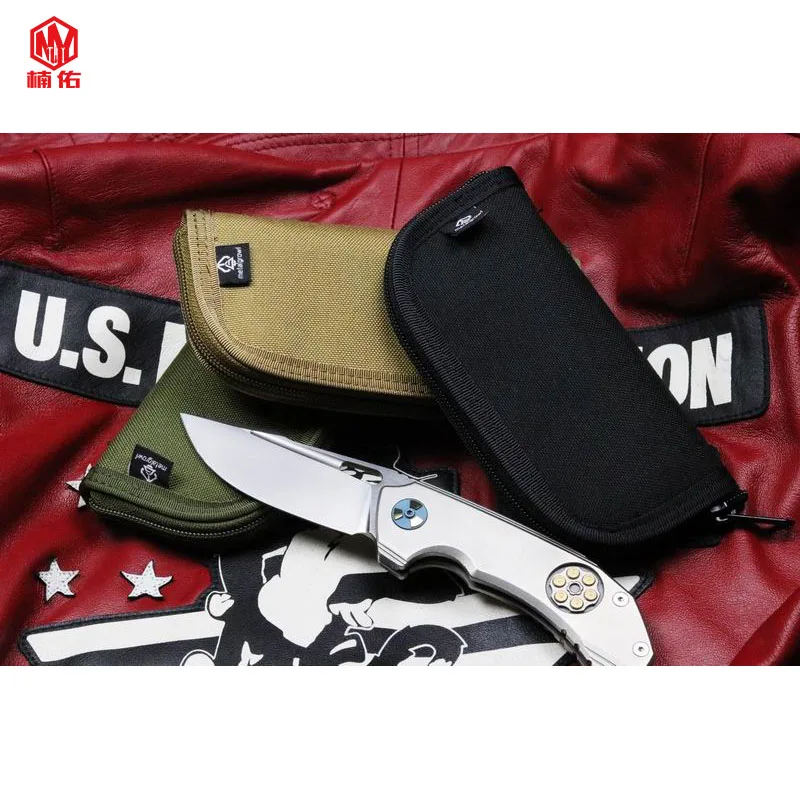 1PC Outdoor EDC Multifunction Tactical Knife Cover Shockproof Storage Bag Folding Knife Scabbard Nylon Storage Bag