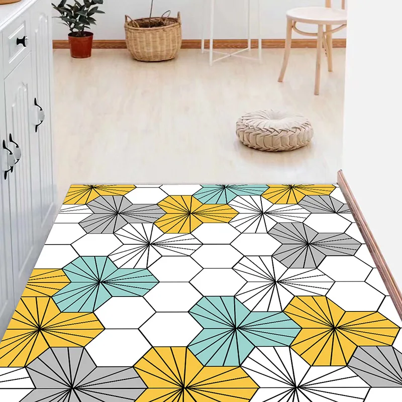 Nordic Modern Carpet Polyester Rug and Carpets for Living Room Floor Child Kids Play Mat Bedroom Bathroom Home Door Mat