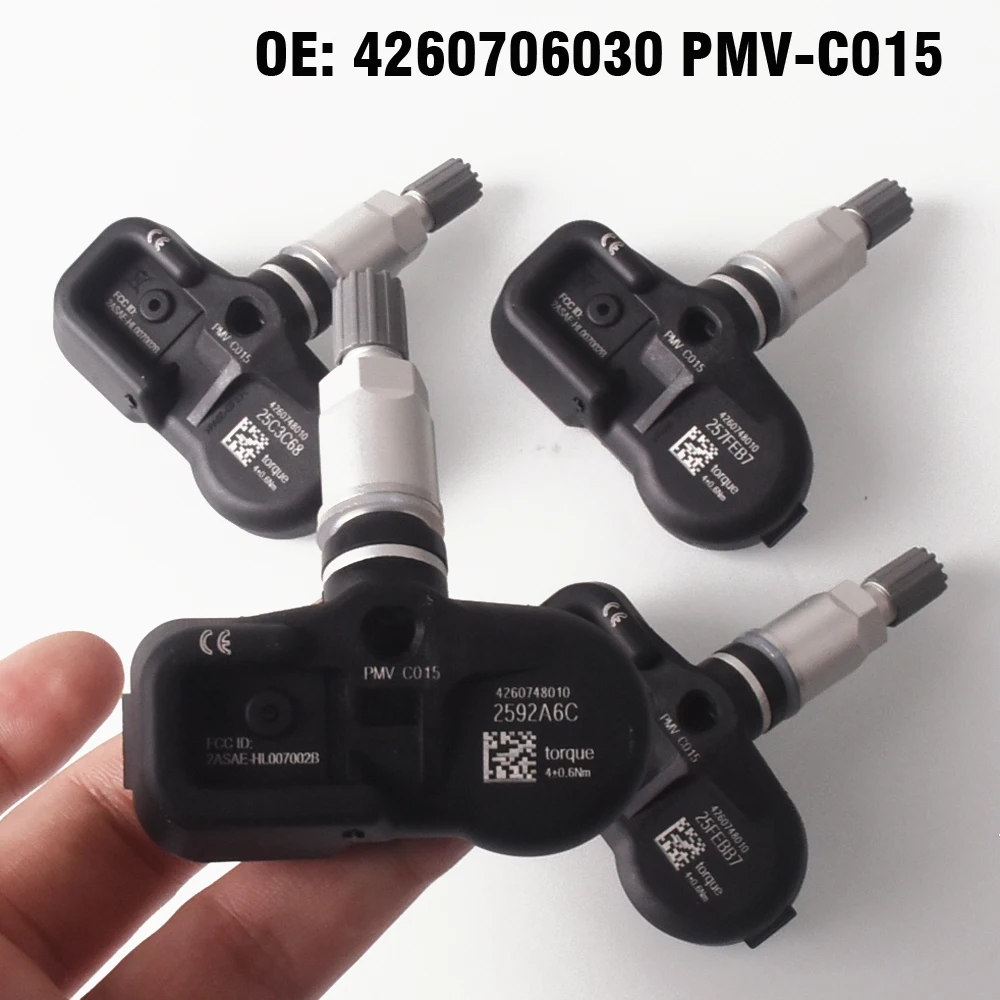 

4 PCS Car Tire Pressure Monitor Sensor TPMS 42607-48010 PMV-C015 for Toyota Avalon Corolla 2014 2015 2016 Lexus