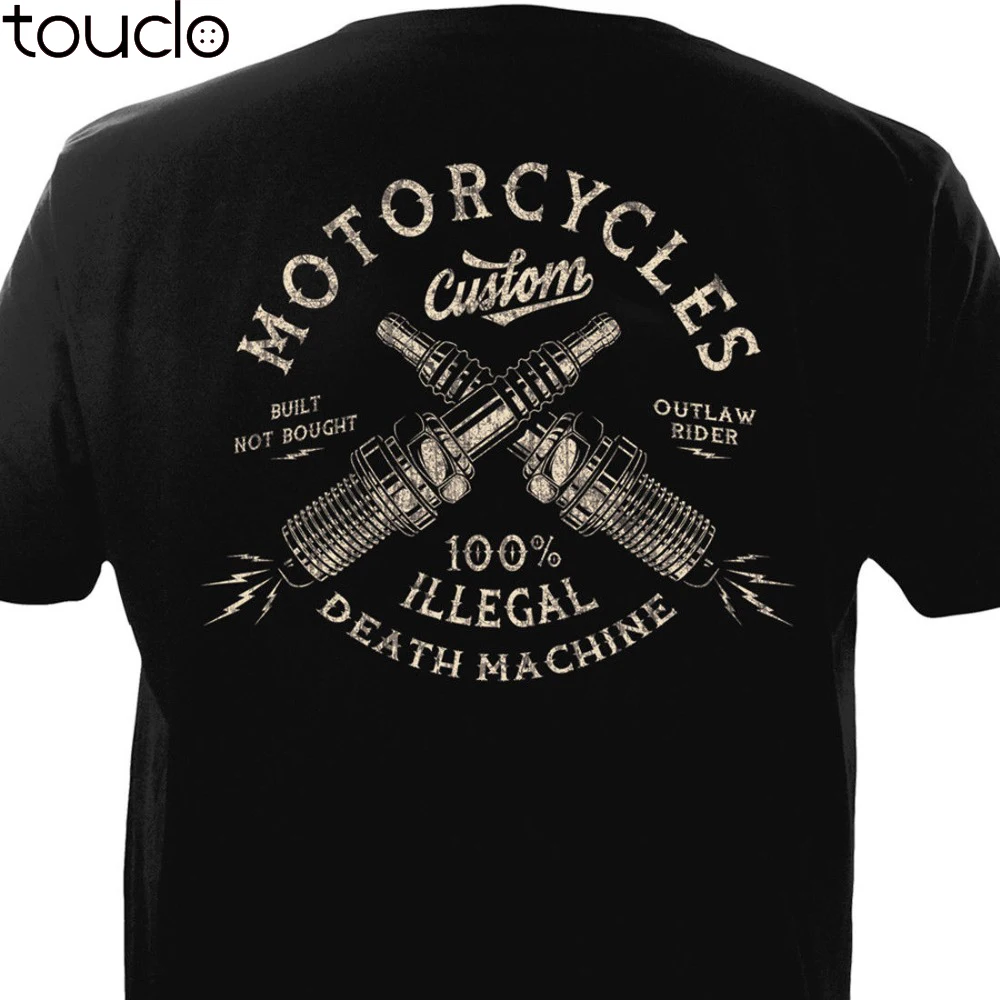 Vintage Motorcycles Custom Biker Chopper Bobber Motard Motorrad 2020 New Print T Shirt Mens Short Sleeve Hot Band T-Shirts