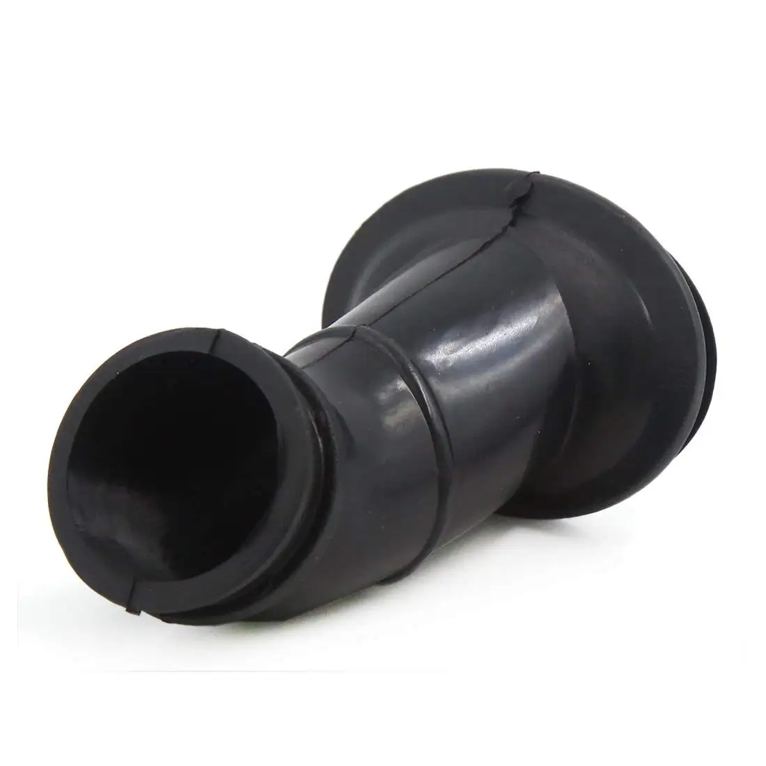 Uxcell Motorcycle Spare Parts Black Rubber Air Filter Connector Adapter Fits for CG125