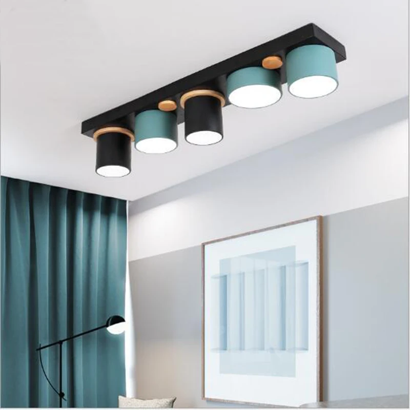 

Modern Chandelier Nordic 5 Heads Macaron Personality Design Creative Dining Living Room Simple Fixture Lighting