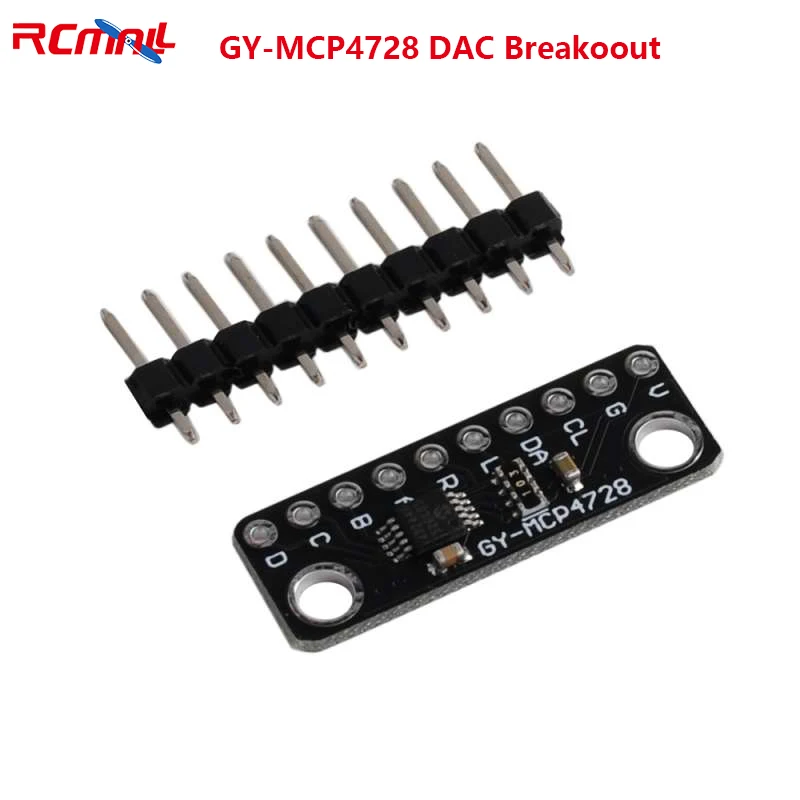 MCP4728 12-bitowy 12-bitowy przetwornik cyfrowo-analogowy I2C DAC Breakoout moduł czujnika GY-MCP4728 niskie zużycie energii