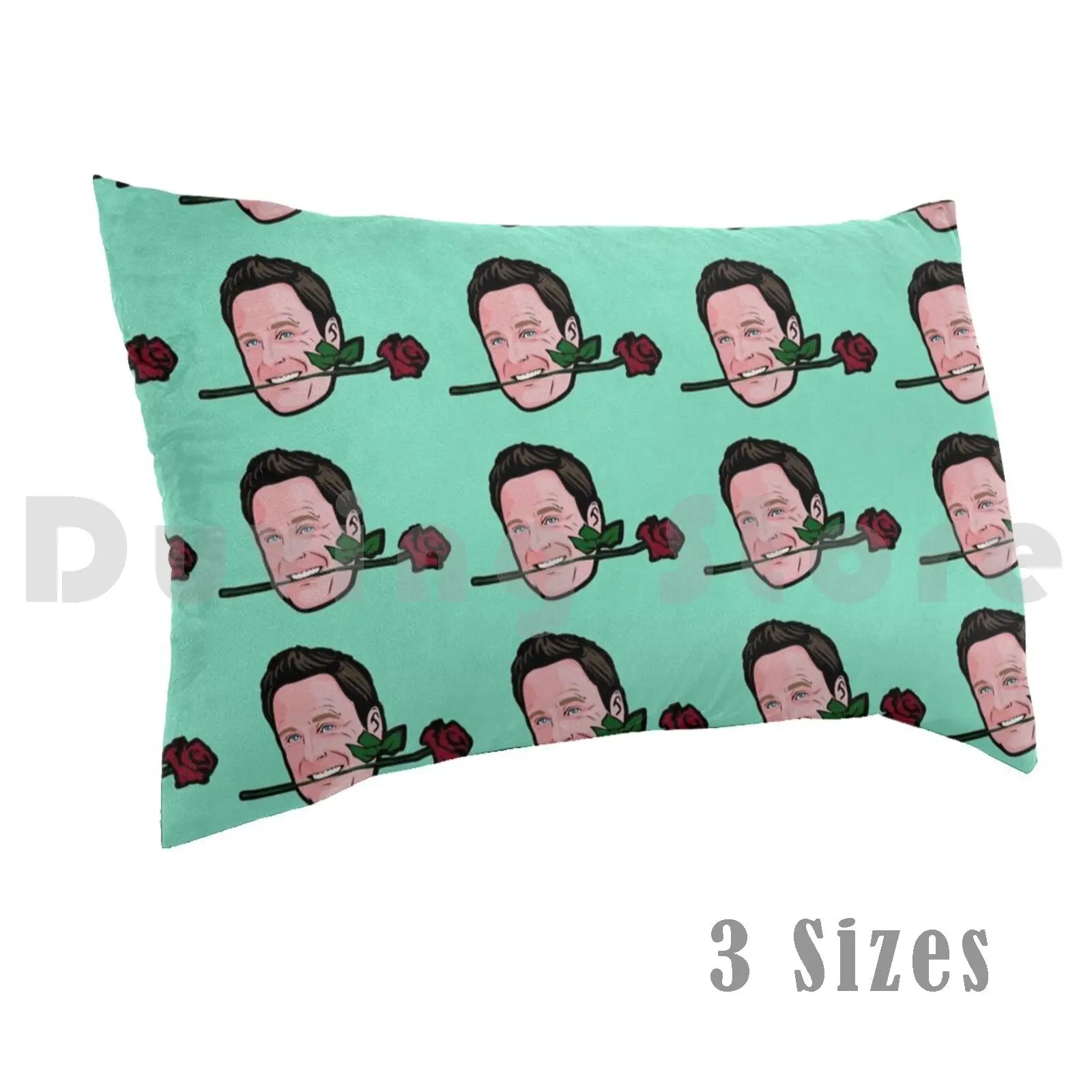 Chris Harrison Biting A Rose. The Bachelor Themed Gift / Card / Sticker And More! Pillow Case Printed 35x50