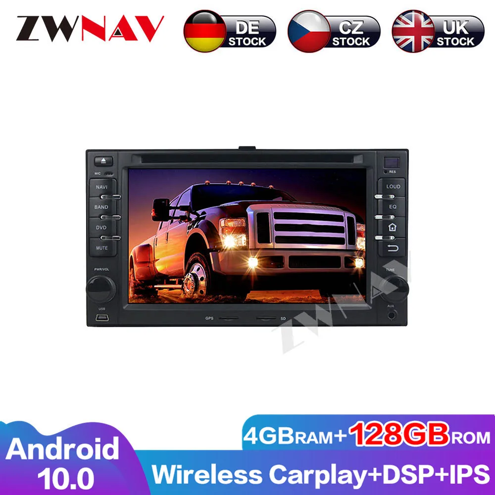 Head unit DVD Player 128G Carplay Android 10.0 Touch Screen Car for Kia Serato GPS Audio Multimedia Auto Radio