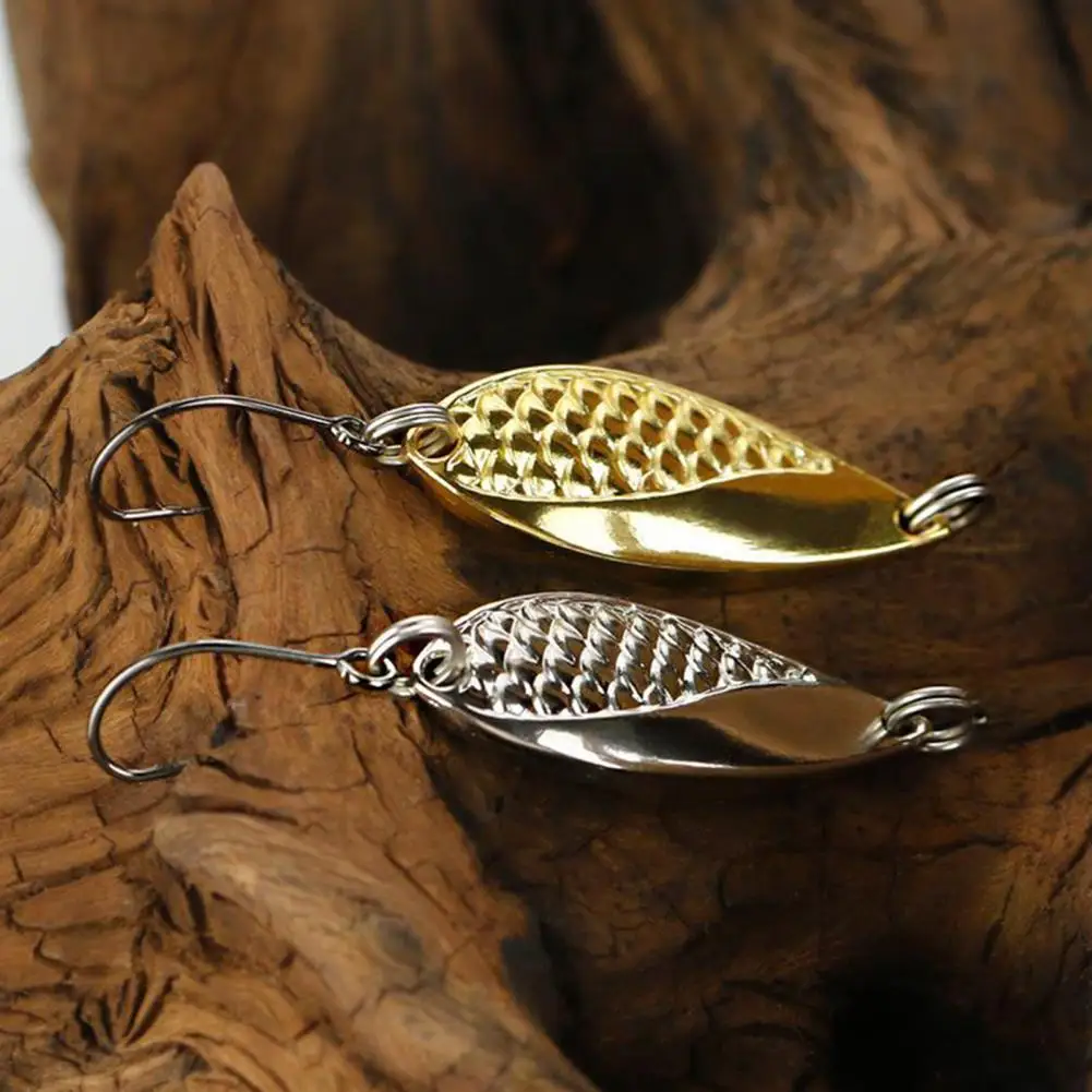 

5Pcs/Set High Quality Snake Hard Spinner Spoon Lure Metal Sequins Baits Mini Fishing Baits Single Hook for Freshwater