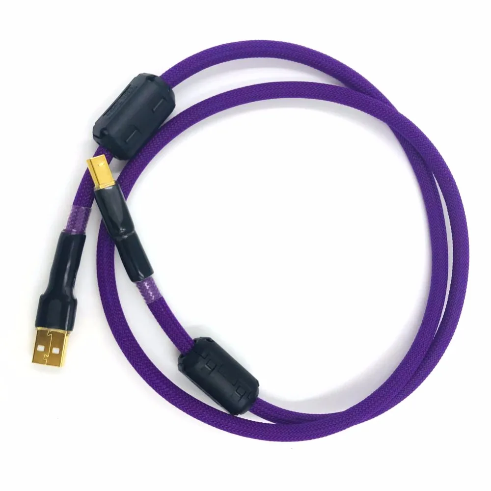 

Hifi 7N OCC Single Crystal Copper USB-кабель ЦАП A-B Цифровой USB 2.0 Тип A-B Аудиокабель «папа»