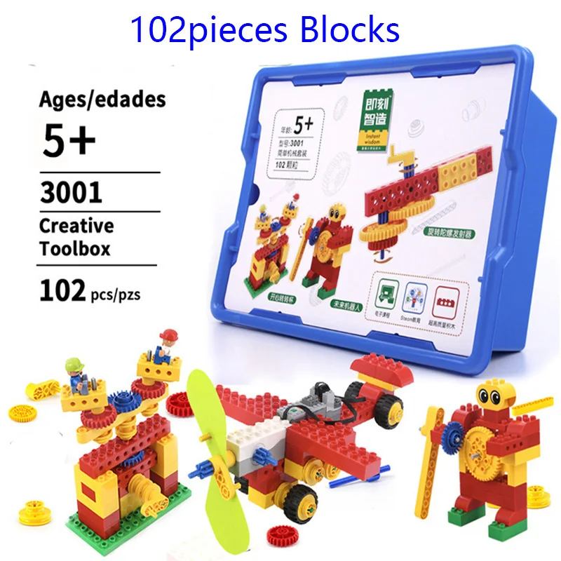 Moc Compatible with Legoes Duplo 9656 Particle Building Blocks Diy Educational Institutions Stem Robot Science Technology Set