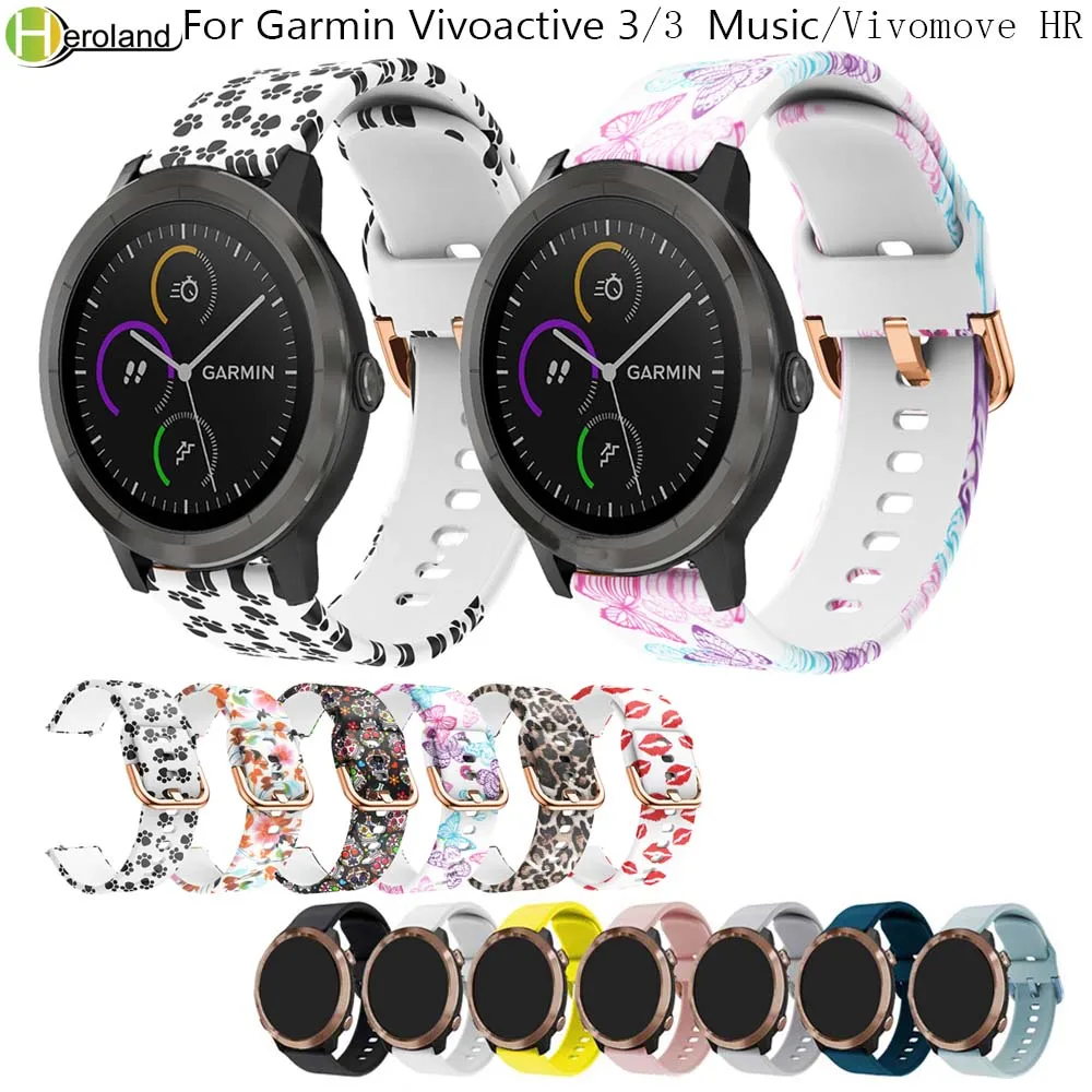 

Watchbands Strap For Garmin Vivoactive 3 5 /vivoactive 3 music/For Samsung Gear S2 Classic 732 Soft silicone Smart Wristbands