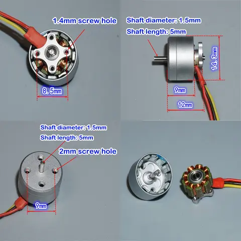 Mini 1104 Borstlös Motor 1S-2S ESC 4300KV 6A-12A DC Höghastighets BLDC Micro FPV Inomhus Traverserande Flygplan RC Drönare 10 best sales minimotor borstlös - №7