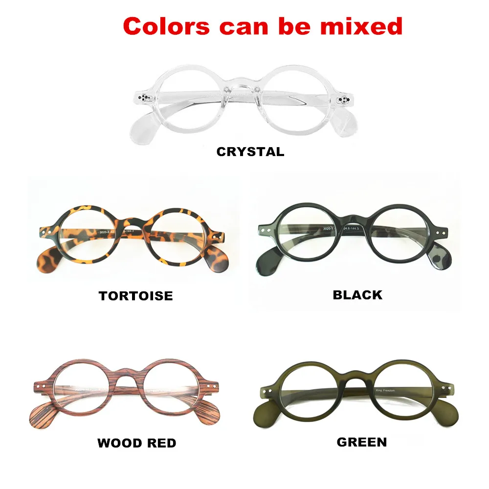 BETSION Wholesale 5 Pieces/Lot Vintage Oval Round Small Retro Glasses Clear Non Prescription Eyeglass Frames Optical Eyeglasses