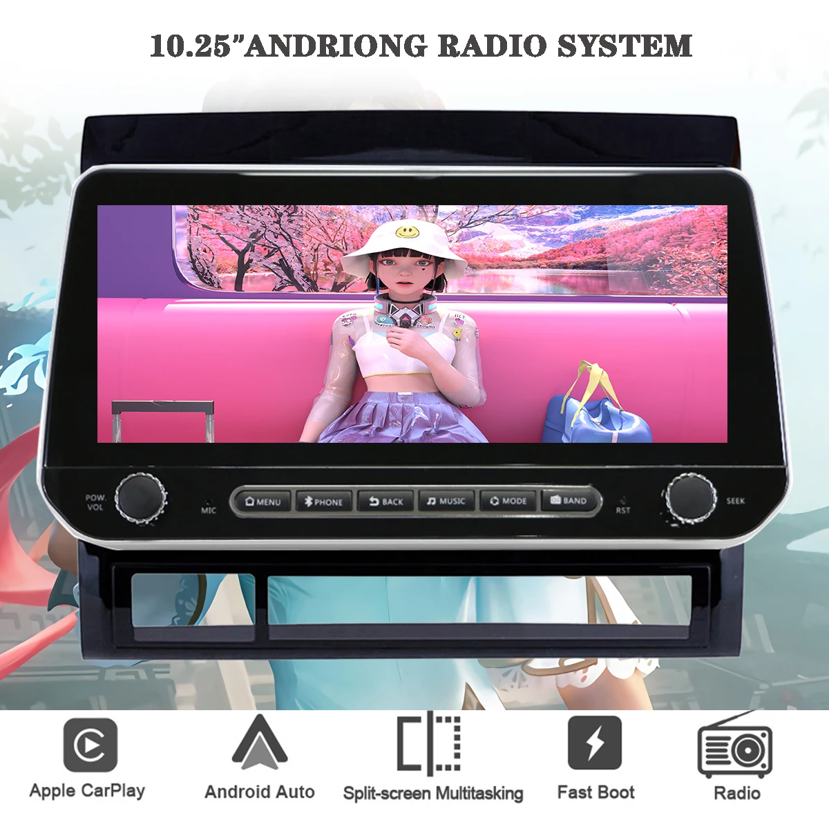 10.25'' 2 Din Car Radio DVD GPS Navi Monitor PC Tablet HU Head Unit For TOYOTA Tacoma 2005 2007 2009 2011 2013 2015 SWC DSP DAB