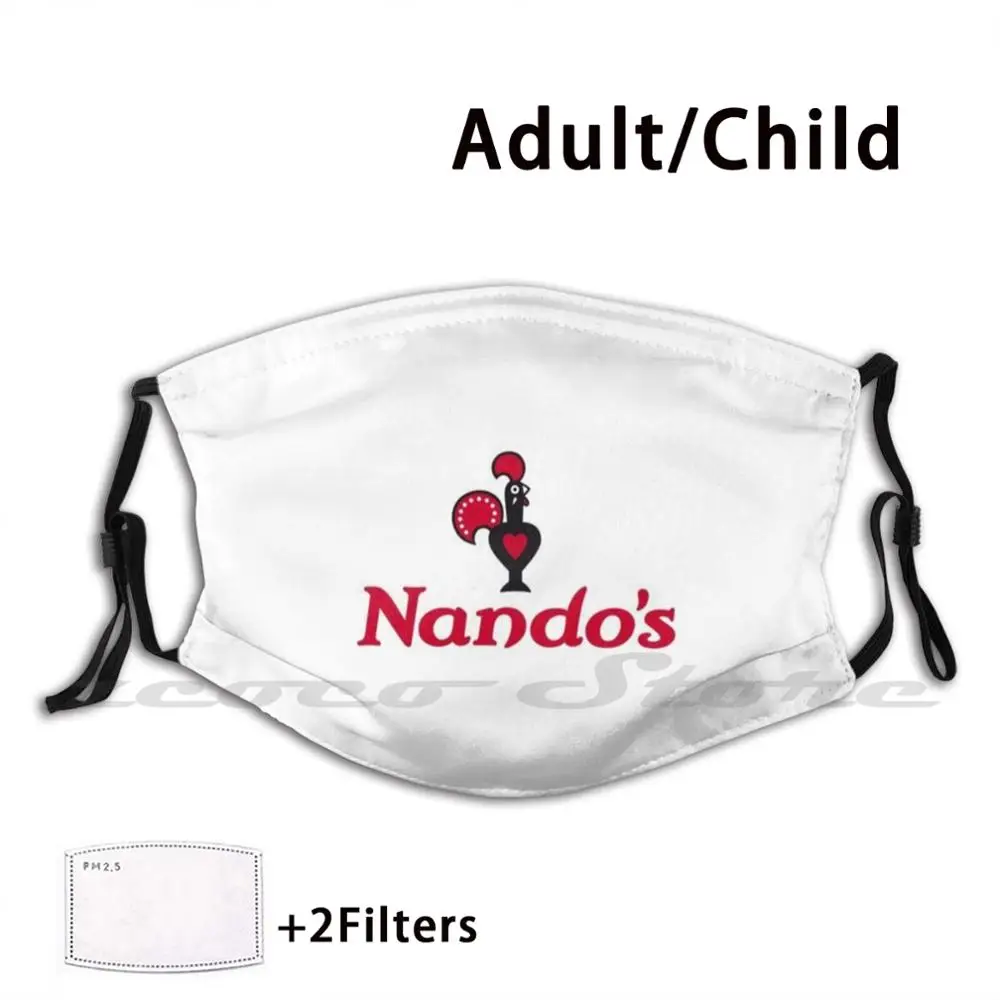 

Nandos Logo Washable Trending Customized Pm2.5 Filter Mask Nandos Nandos Logo Chicken Chicken Logo Brand Logo Stckick Brand