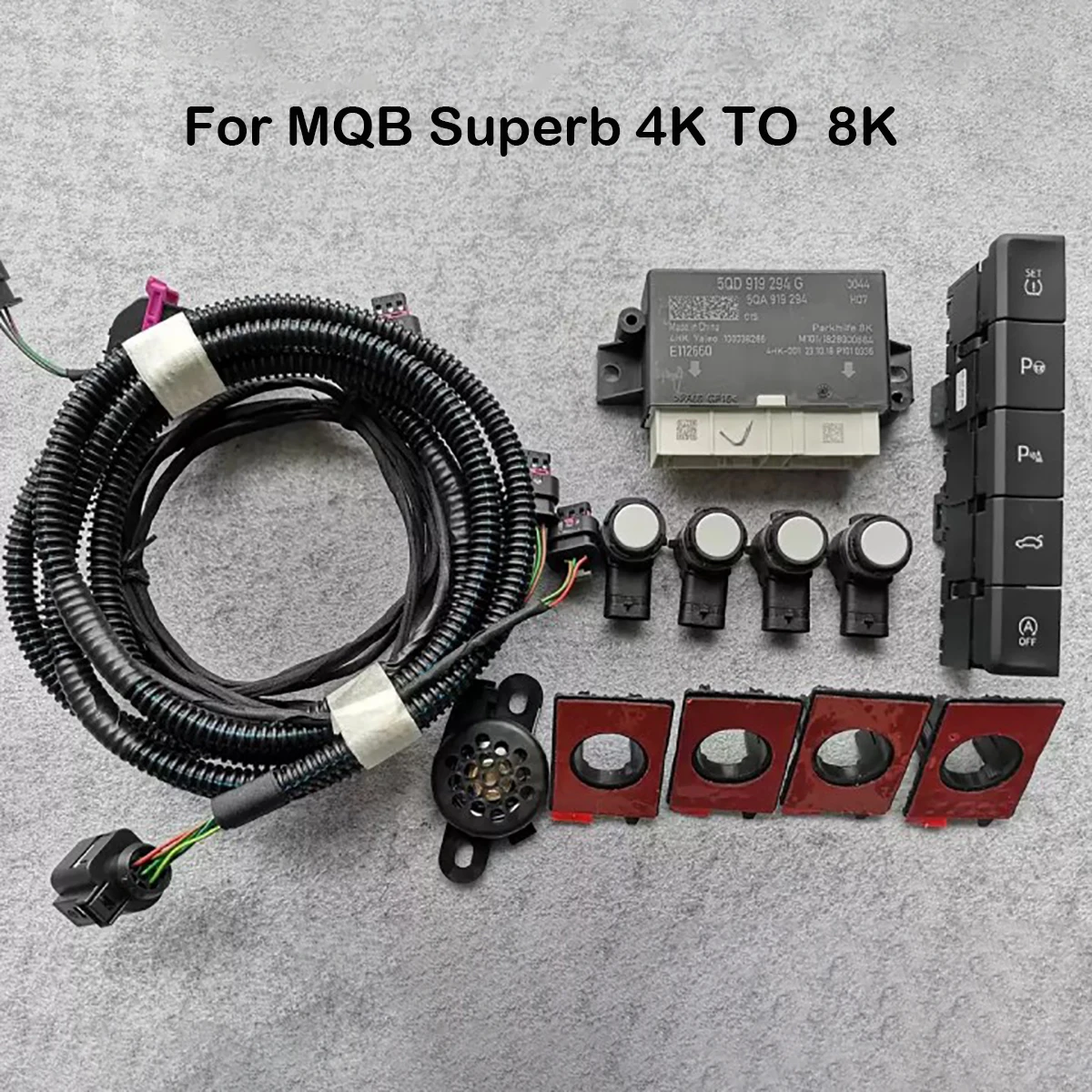 For MQB Superb B8 3V Park Pilot Parking Front Update 4K UPGRADE To 8K PDC OPS Kit