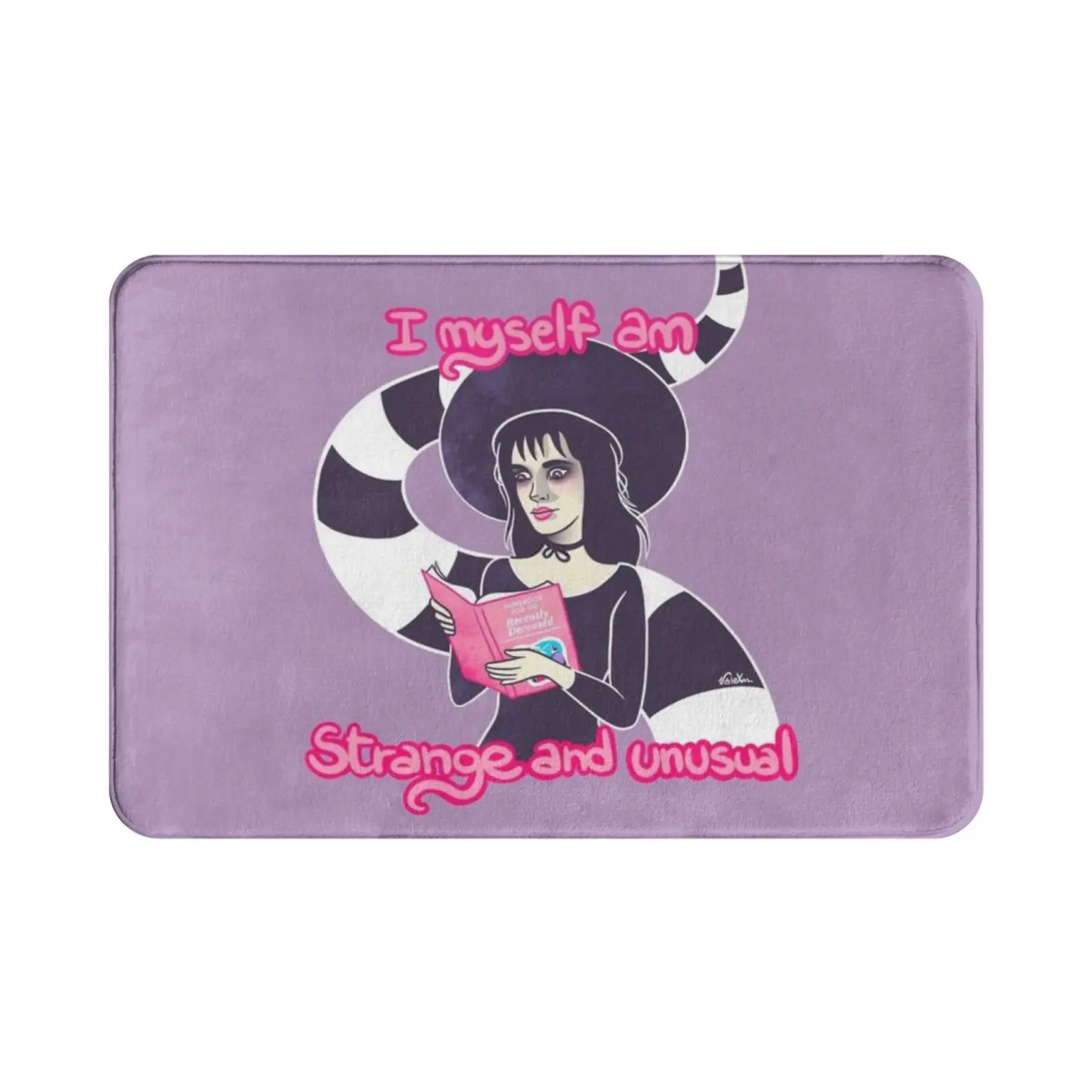 Lydia Deetz alfombra alfombra cojín suave antideslizante Lydia Deetz Winona Ryder Tim Burton Goth Dark Book recién deceasado