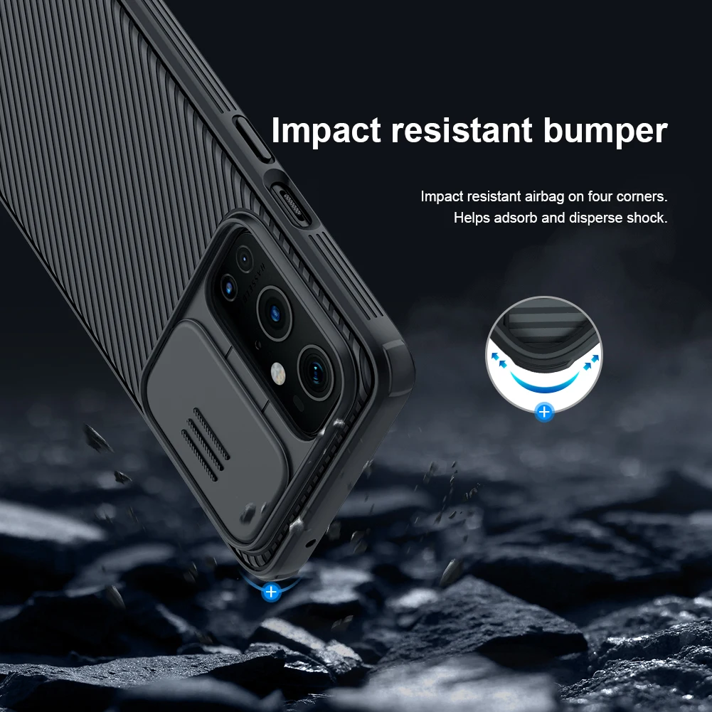 Nillkin For 1+ 9 Pro case with camera protection Pro Slide Cover Protect Camera Lens Back Case For OnePlus 9 Pro