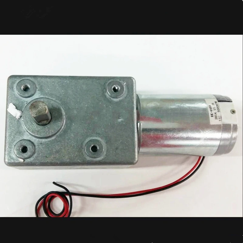 1pc 600JSX-4468 Turbo-Worm Gear Reduce12V 24VDC Motor High Torque Self-Lock 1RPM 5RPM 10RPM 15RPM 30RPM 60RPM 100RPM 10X20 Shaft