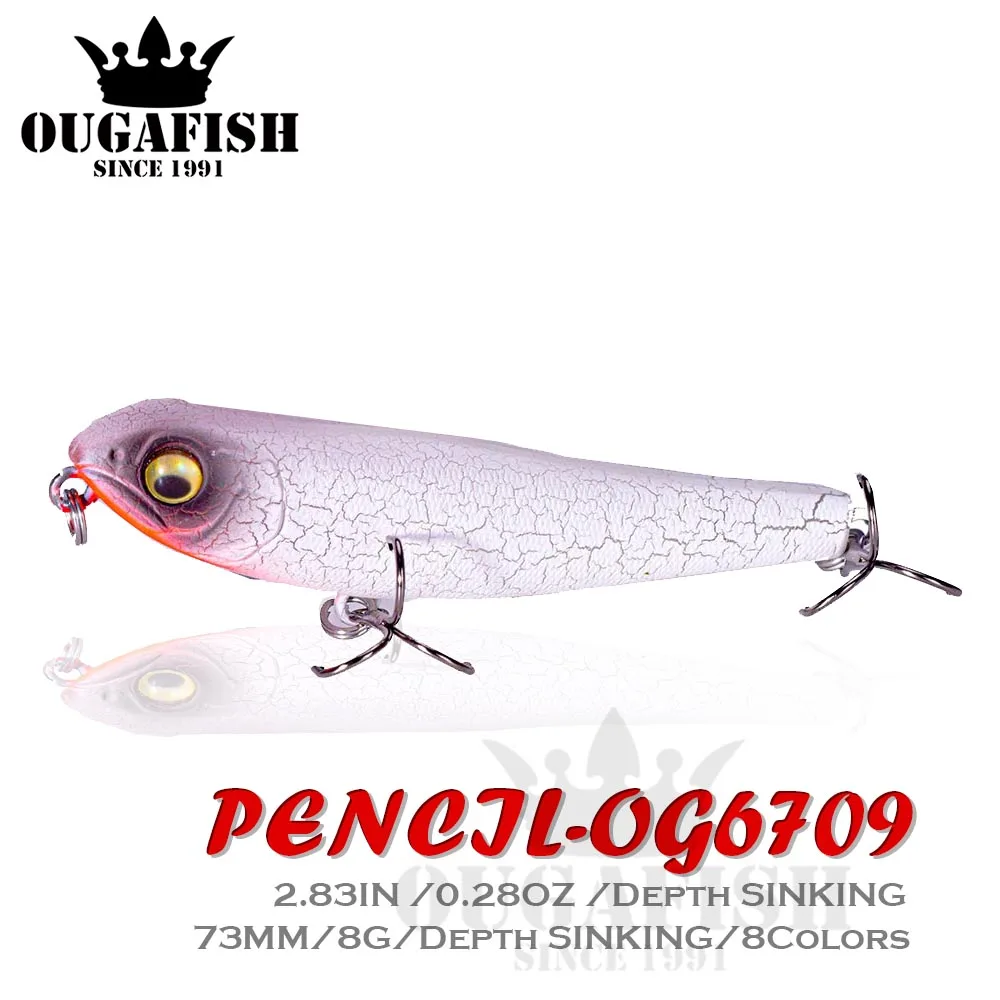 

Fishing Accessories Lure Pencil 73mm 8g Sinking Wobblers Isca Artificial Peche A La Carpe Fish Leurre Angeln Zubehor Equipment