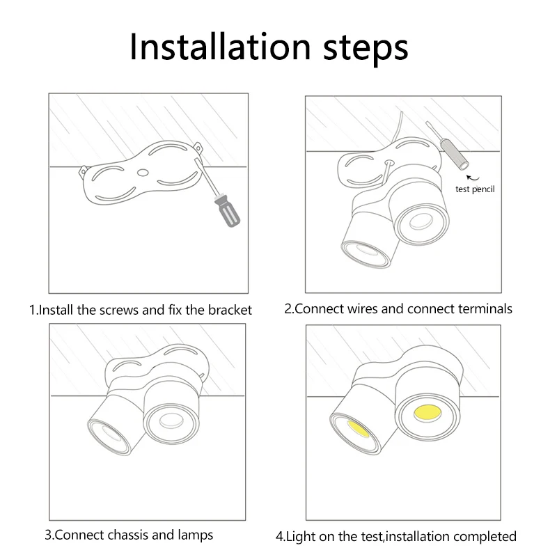 LED Dipasang Di Permukaan 7/12W LvingCeiling Spotlight 3000K-6500K Dimmable Perlengkapan Kontrol Pencahayaan Google Peredupan Spotlight