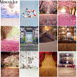 Mocsicka Photography Background Natural Scenery Floral Newbron Child Kids Portrait Backdrop Photographic Decoration Studio Props