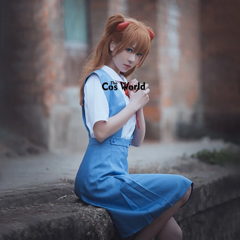 EVA Ayanami Rei Asuka Langley Soryu School Uniform Dress Outfit Anime Customize Cosplay Costumes image 3
