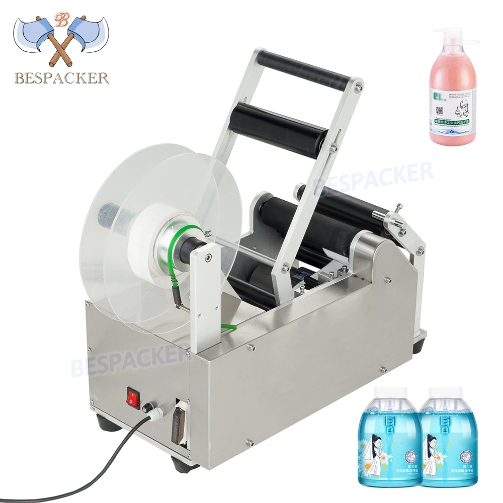 Bespacker XT-50 High Efficiency Semi-Auto Round Bottle Labelling Machine