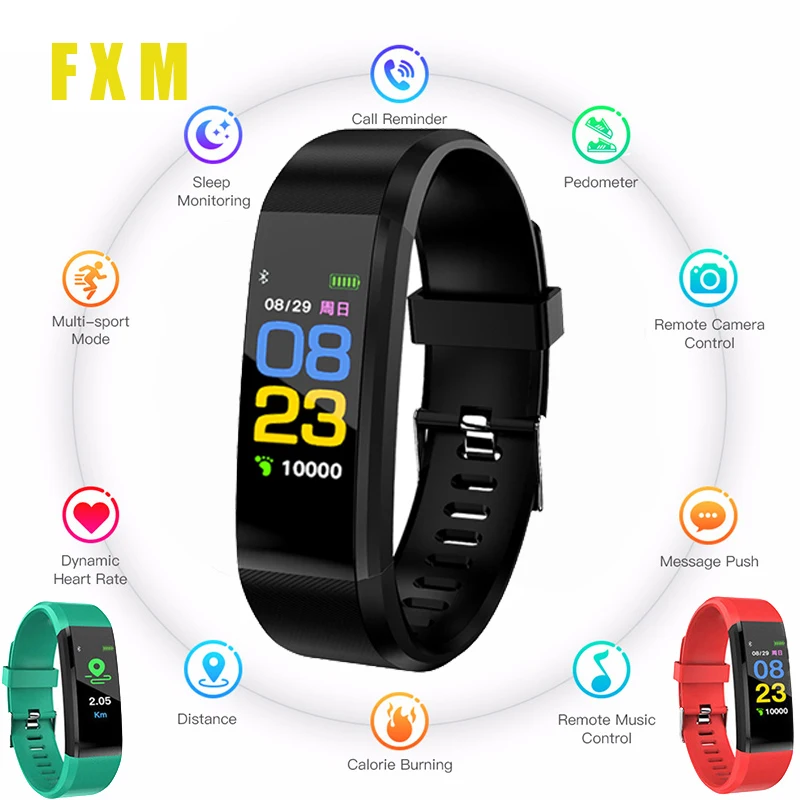 Children's sports watch LED display touch color screen Top electronic watch Waterproof heart rate pedometer For boy girl watches