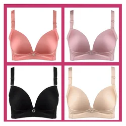 Big bust 48 46 44 42 40 38 36 B C D Cup Seamless Wireless Bra Push Up Underwear Adjustable Large Single-Bra Wire Free BH C3305