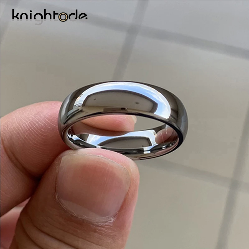 High Quality Tungsten Carbide Ring Wedding Engagement Ring For Men Women Domed Band Polished Shiny Comfort Fit 8/6/4/2mm - Image 3