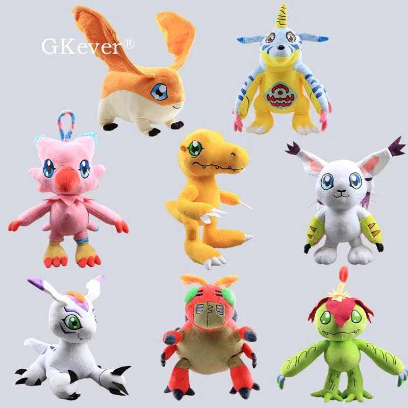 

Hot Sale 30-33 cm Digimon Adventure Piyomon Tentomon Gomamon Tailmon 8 Styles Kawaii Soft Stuffed Toys 30-33cm High Quality